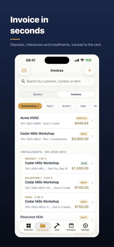 JobLog Pro: Invoice & Estimate screenshot 3
